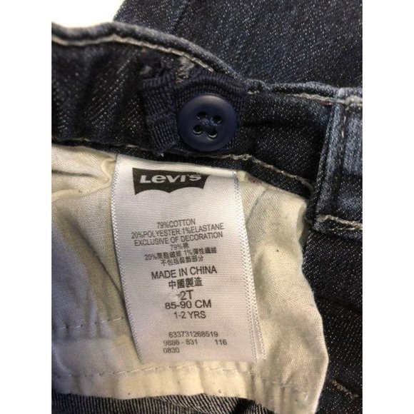 Levis Denim Leggings Infant Girls 1-2yrs Used Butterfly Pockets - Picture 9 of 9